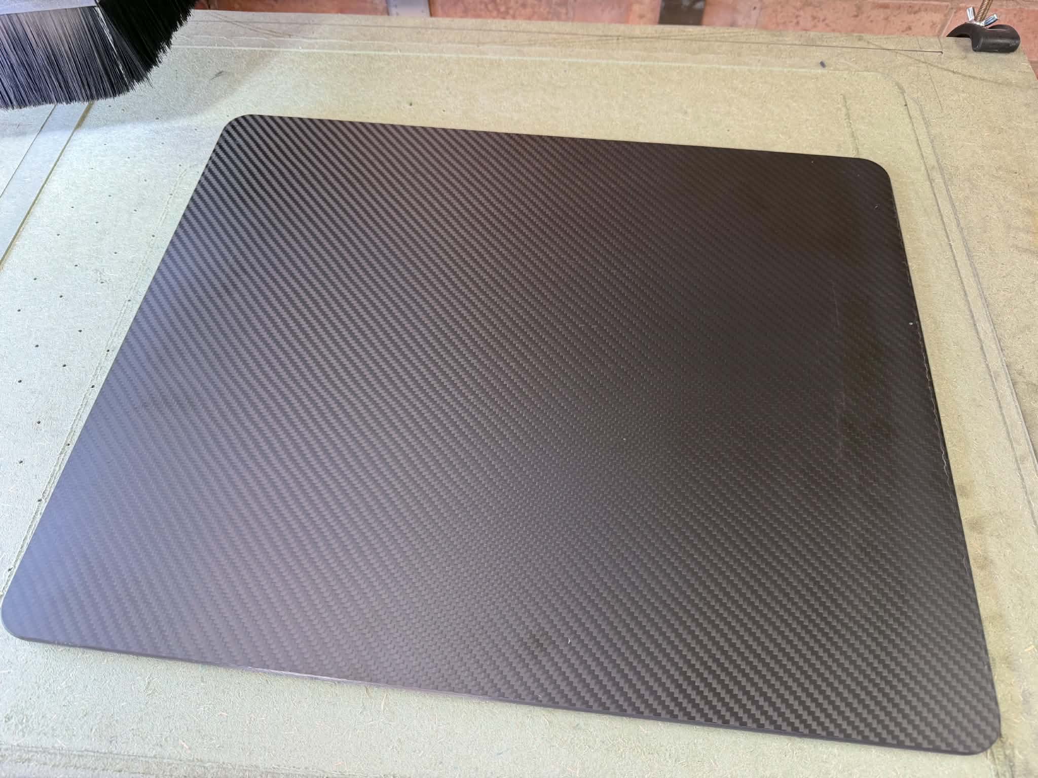 3K Twill Carbon Setup Board – 400 × 500 × 5mm (Black)