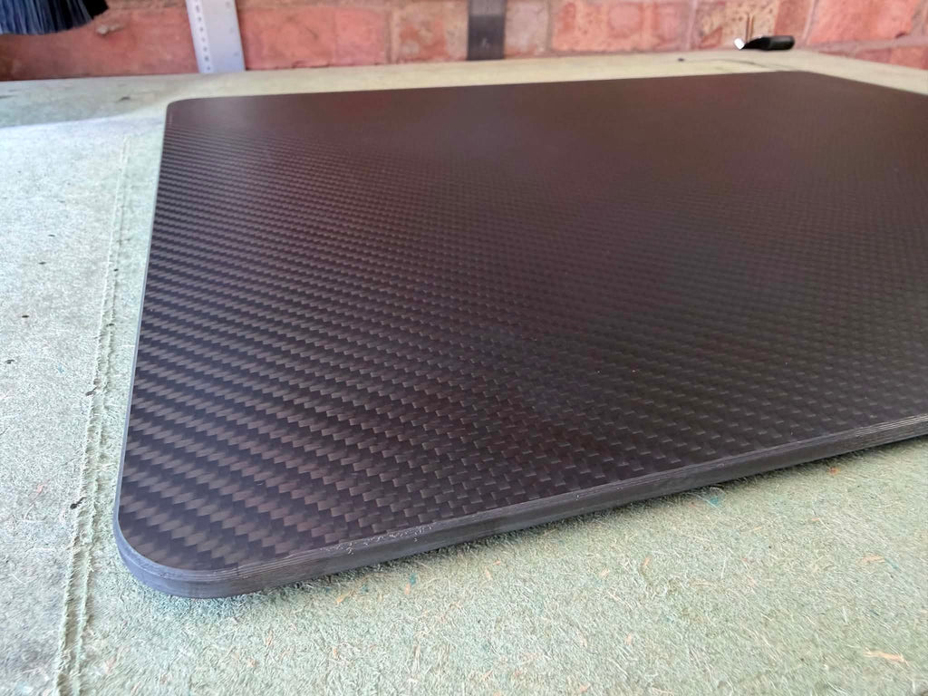 3K Twill Carbon Setup Board – 400 × 500 × 5mm (Black)