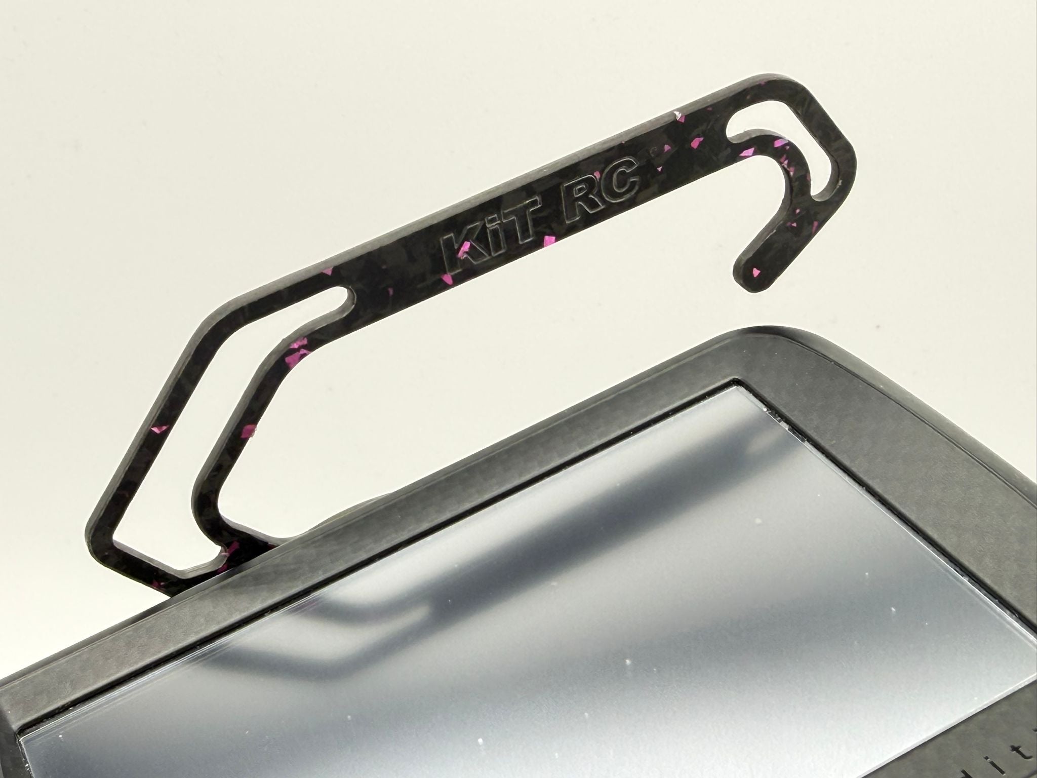 Futaba 7PX / 10PX / 10PXR Pink Forged Carbon Fibre Anti-Tip Plate & Handle